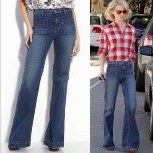 Wonderama j brand bell bottom wide leg jeans 30